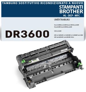 DR-3600 UNITA' TAMBURO alta qualità 75.000 pagine ricondizionato a nuovo stampanti: Brother DCP HL MFC -L 5210 5510 5710 6210 6410 6710 DW DN DNT DNTT DWT