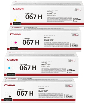 CANON 067H (067HBK/C/M/Y) Toner Multipack 4 colori