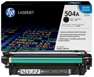HP CE250A 504A Toner Nero 5.000 pagine stampanti: HP Color LaserJet CP3525 n dn x CM3530 mfp cm fs
