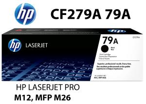 CF279A HP CARTUCCIA TONER NERO alta qualità copertura  1000 pagine compatibile stampanti: HP LASERJET PRO M12A M12W MFP M26A M26NW