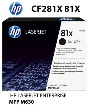 ORIGINALE HP CF281X CARTUCCIA TONER NERO alta qualità copertura 25000 pagine 5% ricondizionato stampanti: HP LaserJet Enterprise flow M630z M605dn M605n M605x M606dn M606x MFP M630 M630dn M630f M630h