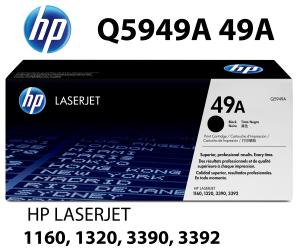 Q5949A HP CARTUCCIA TONER NERO alta qualità copertura 2500 pagine compatibile stampanti: HP LASERJET 1160 1320 1320 N NW TN 3390 3392 AIO