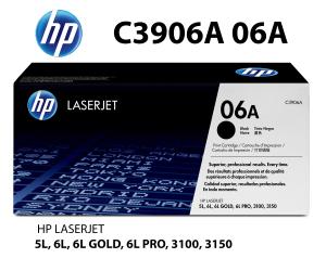 C3906A HP CARTUCCIA TONER NERO alta qualità copertura 2500 pagine  stampanti: HP LASERJET 5L 6L 3100 3150