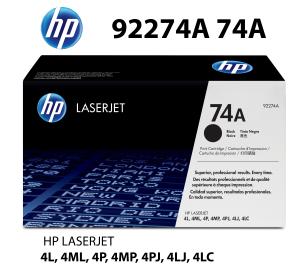 92274A HP CARTUCCIA TONER NERO alta qualità copertura 3500 pagine compatibile stampanti: HP LASERJET 4L 4ML 4MP 4P