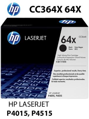 CC364X HP CARTUCCIA TONER NERO alta qualità copertura 24000 pagine compatibile stampanti: HP LASERJET P4015N P4015TN P4015X P4015DN P4515N P4515TN P4515X P4515XM