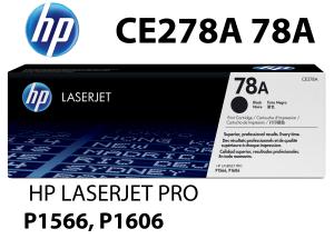 CE278A HP CARTUCCIA TONER NERO alta qualità copertura 2100 pagine compatibile stampanti: HP LASERJET PRO M1536dnf P1560 P1566 P1606dn