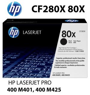CF280X HP CARTUCCIA TONER NERO alta qualità copertura 6900 pagine compatibile stampanti: HP LaserJet Pro 400 M401a M401d M401dn M401dne M401dw M401n MFP M425dn MFP M425dw