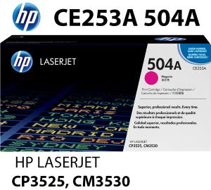 NUOVO HP CE253A 504A Toner Magenta 7000 pagine compatibile stampanti: HP Color LaserJet CP3525 n dn x CM3530 mfp cm fs