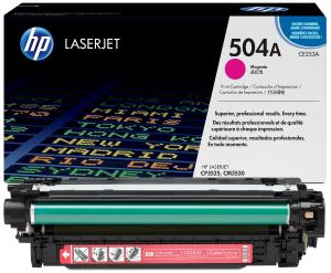 HP CE253A 504A Toner Magenta 7000 pagine  stampanti: HP Color LaserJet CP3525 n dn x CM3530 mfp cm fs