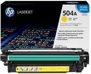 HP CE252A 504A Toner Giallo 7000 pagine  stampanti: HP Color LaserJet CP3525 n dn x CM3530 mfp cm fs