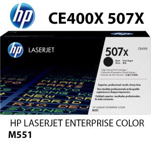 NUOVO HP CE400X 507X Toner Nero 11000 pagine compatibile stampanti: HP LaserJet Enterprise 500 Color M551 n xh dn MFP M575 f c dn M570 dn dw