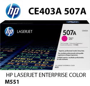 NUOVO HP CE403A 507A Toner Magenta 6000 pagine compatibile stampanti: HP LaserJet Enterprise 500 Color M551 n xh dn MFP M575 f c dn M570 dn dw
