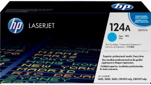 Q6001A 124A HP Toner C Ciano 2.500 pagine  stampanti: HP ColorLaserJet CM1015 mfp en CM1017mfp 1600 2600n 2605 2605 dn dtn