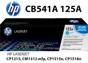NUOVO HP CB541A 125A Toner Ciano 1.400 pagine compatibile stampanti: HP Color LaserJet CM1312 CM1312nfi CP1210 CP1215 CP1217 CP1510 CP1514n CP1515n CP1518 CP1518ni