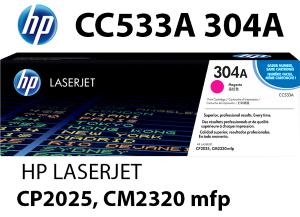 NUOVO HP CC533A 304A Toner Magenta 2.800 pagine compatibile stampanti: HP Color LaserJet CM2320 CM2320fxi CM2320nf CP2020 CP2025 CP2025dn CP2025n CP2025x