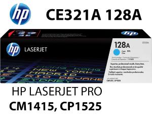 NUOVO HP CE321A 128A Toner Ciano 1.300 pagine compatibile stampanti: HP LaserJet Pro CM1415 fn fw CP1525 n nw CM1410