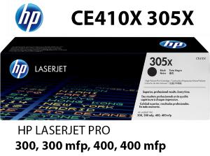HP CE410X 305X Toner Nero 4.000 pagine  stampanti: HP Laserjet Pro 300/400 color M351a M451 dn dw nw MPF M375 nw M475 dn dw