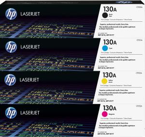 130A HP SET 4 TONER CF350A CF351A CF352A CF353A K 1300 C Y M 1000 pagine  stampanti: HP Color LaserJet Pro M176n M177fw