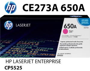 CE273A 650A ORIGINALE HP Toner Magenta 15000 pagine ricondizionato stampanti: HP ColorLaserJet CP5525 n dn xh CP5520 Enterprise M7505 n dn xh