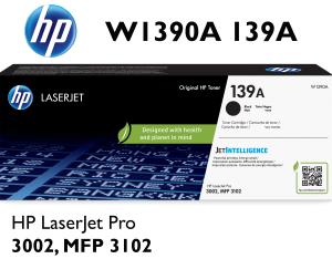 W1390A 139A HP CARTUCCIA TONER NERO alta qualità copertura 1500 pagine compatibile stampanti: HP LaserJet Pro 3002 MFP 3102 fdw fdn dw dn fdwe dwe